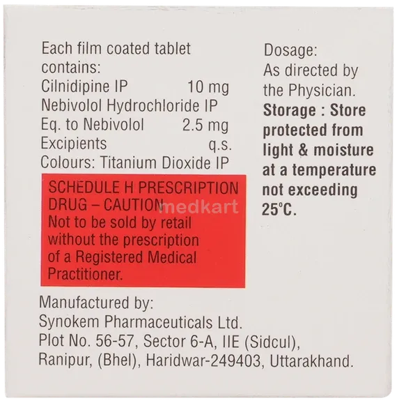 nebistar ln 2.5mg tablet 10's